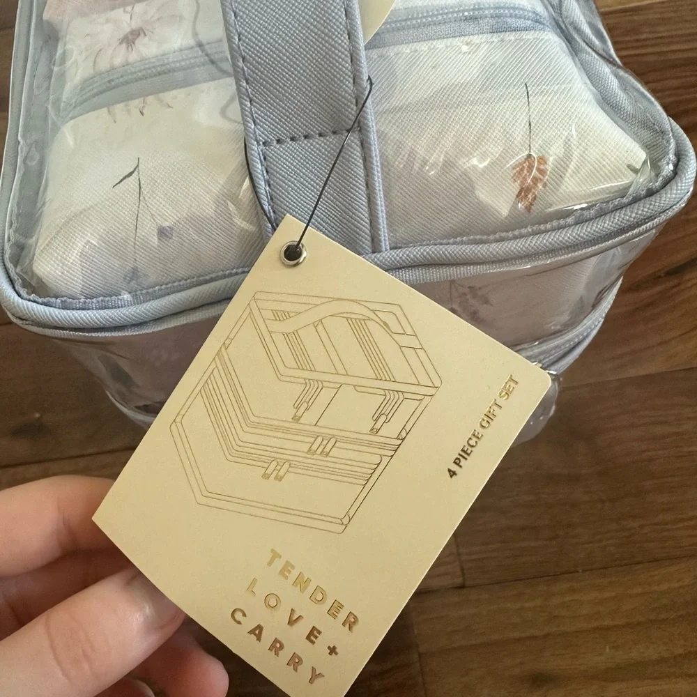 4 piece makeup bag set